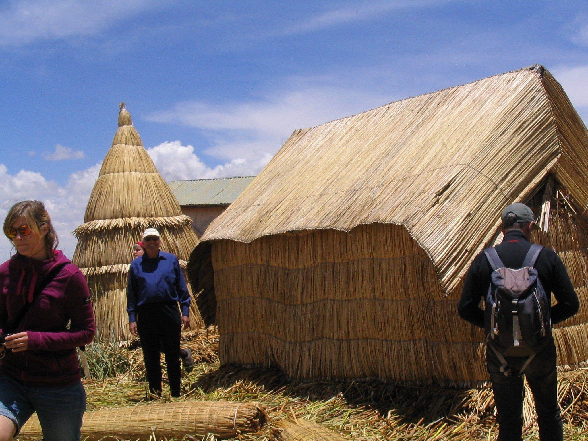 picture of us in Lake Titicaca